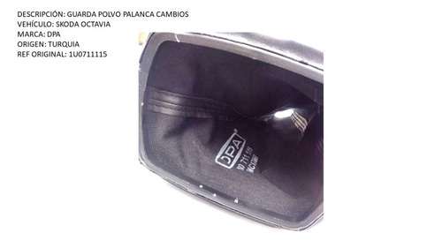 Guarda Polvo Palanca Cambios Skoda Octavia