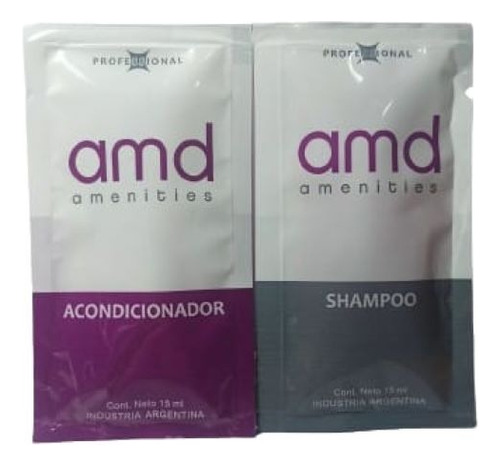 Shampoo + Acondicionador + Jabón 1500 Unidades