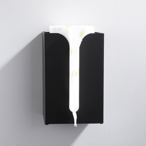 Soporte De Caja De Pañuelos Negro Soporte Montaje En Pared
