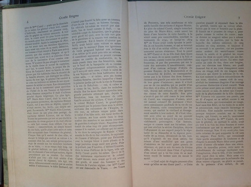 Libro Antiguo Cruelle Énigme Paul Bourget 1885 Francia (Usado)