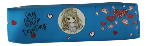 Estuche Princesa 22 Cm Kawaii Color Crema