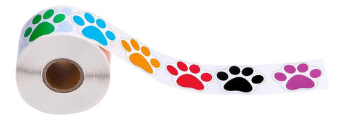 500 Piezas Multicolor Perro Pata Calcomanías Para Niños