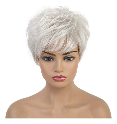 Peruca Cinza Feminina, Capa De Cabelo, Decorações De Festa,