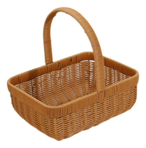 Cesta De Picnic De Ratán Sintético, Cesta Para Recoger , S