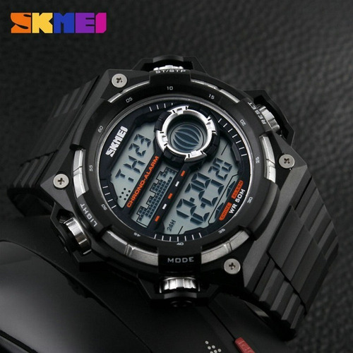 Relógio Masculino Skmei Digital Original 1115 Preto E Prata