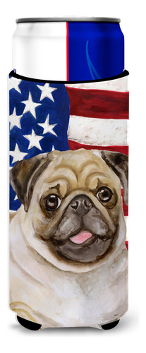 Caroline's Treasures Bb9718muk Fawn Pug Patriotic Ultra Hugg