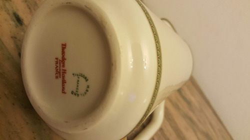 Jarra Limoges Porcelana Guarda Oro 24 Theo Haviland Antigua (Usado)