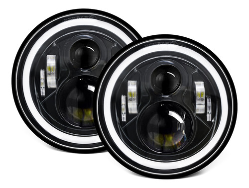 Faros Delanteros De Automóvil, 2 Unidades, Led, Ip67, Redond