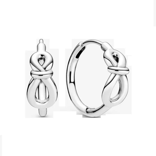 Pendientes Pandora De Aro Con Nudo Infinito Earring Original