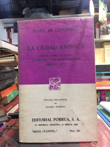 La Ciudad Antigua- Fustel De Coulanges Usado 