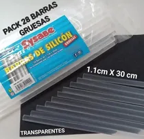 Comprar Silicon En Barra Gruesa Transparente Paquete 28 Barras 30cm