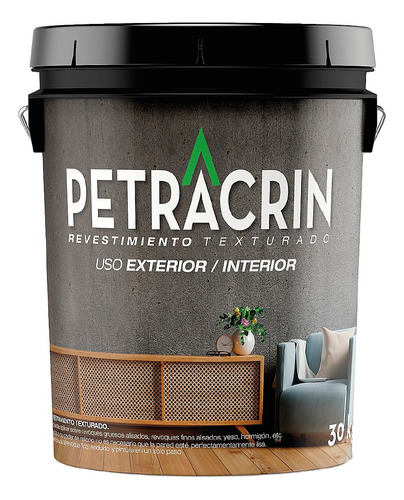 Revestimiento Texturado 30kg Ext / Int Grano Medio Petracrin Color Duna