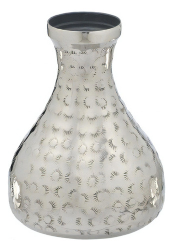 Vaso Decorativo Em Aluminio Martelado Indiano P