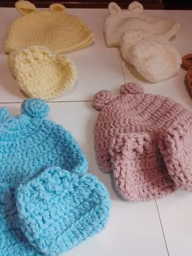Escarpines recien online nacido crochet