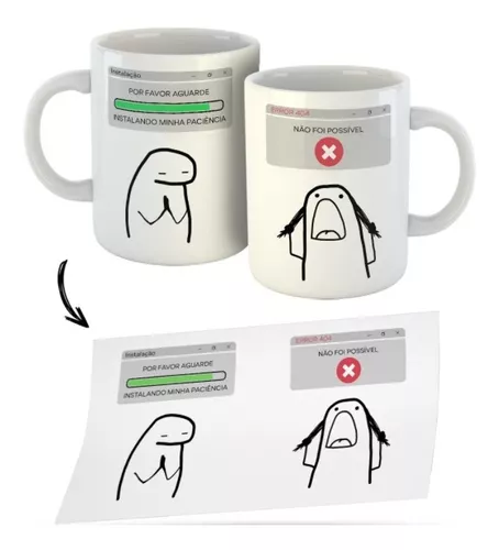 Caneca Divertida Frases Amor Meme Flork