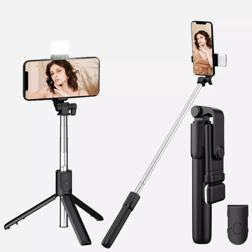 Palo De Selfie 3 En 1 / Bluetooth / Luz / Control / Tripode