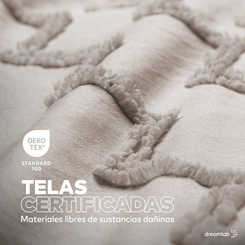 Juego de Funda Para Edredon Duvet con Textura Dreamlab, Tamaño Queen, Color Beige