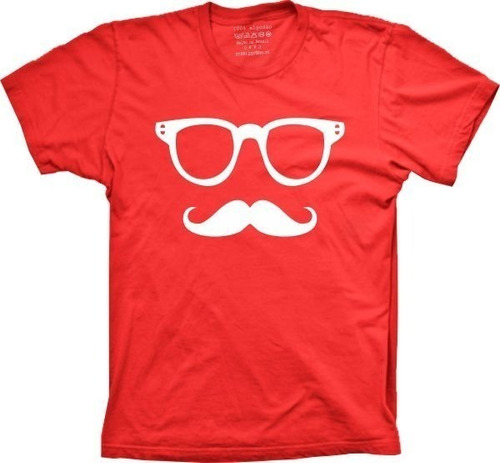 Camiseta Plus Size Divertida - Mustache Bigode E Óculos