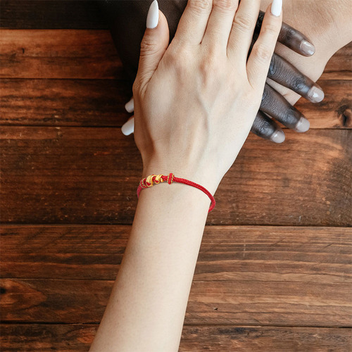 Pulsera De Hilo Rojo De 2 Piezas: Año De La Serpiente 2025 H