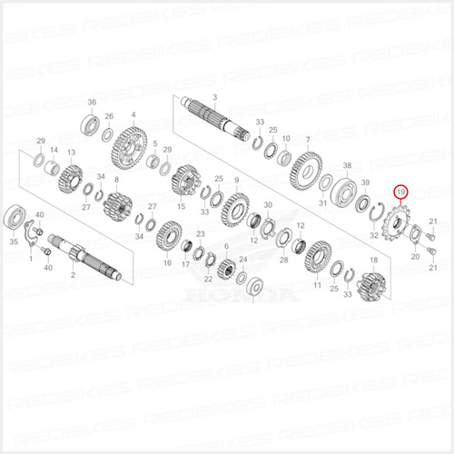 Kit Corona Piñon 39/14 Honda Tornado Xr 300 L Original H2