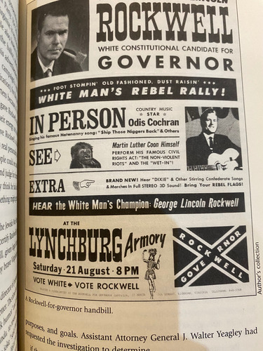 Hate. George Lincoln Rockwell And The American Nazi Party. (Usado)