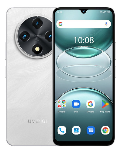 Smartphone Umidigi G100 Android 14, Nfc 6000 Mah, 6,9 Pulgadas, 120 Hz, Cuidado De Los Ojos, Unisoc T615, 6 Gb De Ram, 128 Gb De Rom, Cámara De 50 Mp,