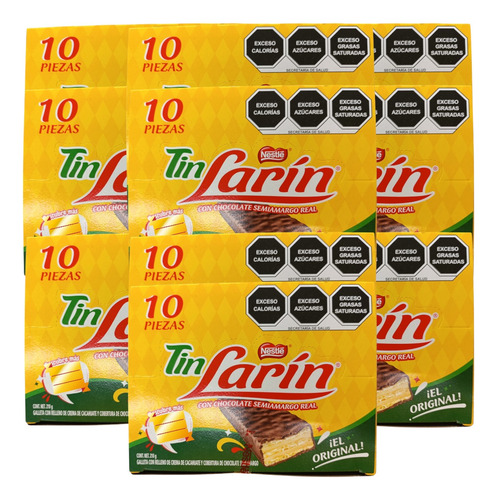 Tin Larín 50pz Chocolate Galleta Y Crema Cachuate Nestle