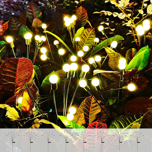 Paquete De 8 Luces Solares De Jardín Antique, Nuevas Y Mejor