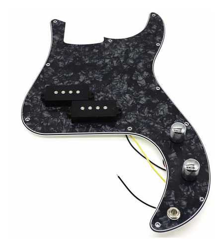 Repuesto Guitarra Negro Perla Pp Bajo 3 Capa Precableada
