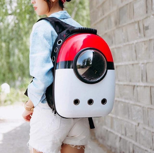 Mochila Transportador De Mascotas Perros Gatos Pokemon