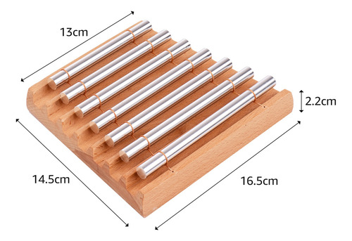 Imagen 3 de 6 de Para Campanillas De Madera Con Mazo Instrumento De Percusión