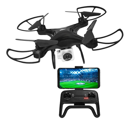 Drone Con Camara Transmite En Vivo Celular Fpv Wifi Luz Led