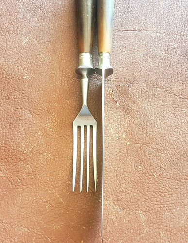 Juego Antiguo Cuchillo Y Tenedor Alemán Carl Schaaf Essen