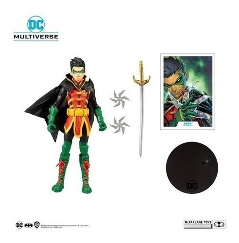 Libro - Figura Dc Multiverse - Damian Wayne Robin - Dcic