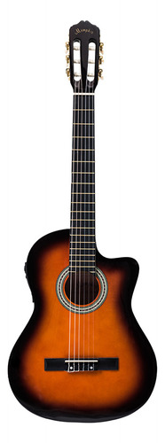 Guitarra Electroacústica Memphis 951 Nylon Sunburst