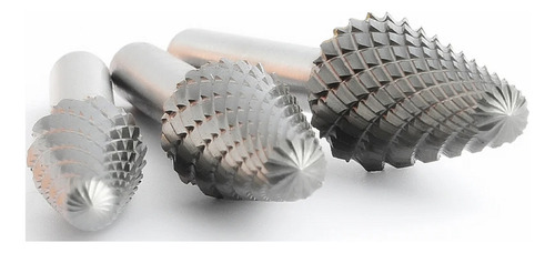 Lima Rotativa Metal Duro Cônica 12mm X 28 C/raio Corte Duplo
