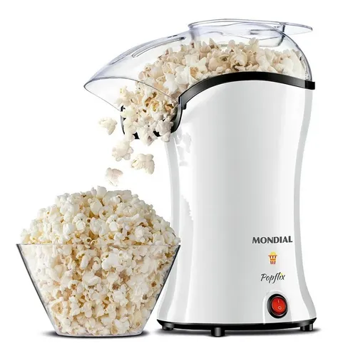 Pipoqueira Elétrica Popflix Pp-04 Ar Quente Branca Mondial Cor Branco 110V