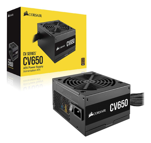 Fuente Gamer Corsair Cv650 650w Reales 80 Plus Bronce Fan 12