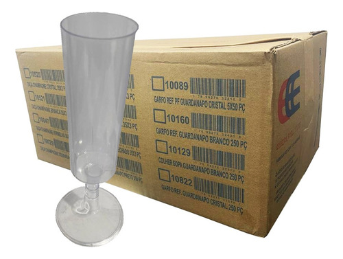 Taça Champagne Ano Reveillon Cristal 120ml (1cx) C/160 Cor Água