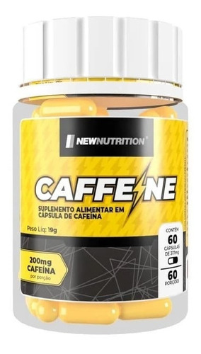 Cafeína 200mg 60 Cápsulas Newnutrition