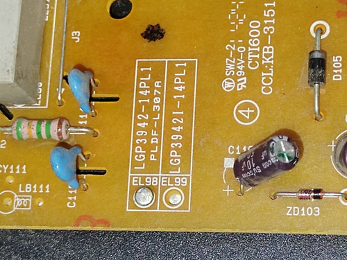 Fuente De Pantalla Smart Lg Mod 42lb5800-ug (modificada) (Usado)