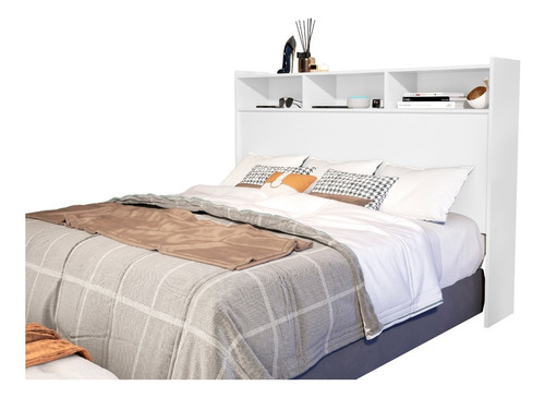 Cabeceira De Cama Colchão Box Queen 160cm Melissa - Já Cor Branco