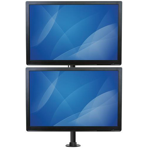Base Soporte Vertical Vesa 2 Monitores Ajustable Hasta 27