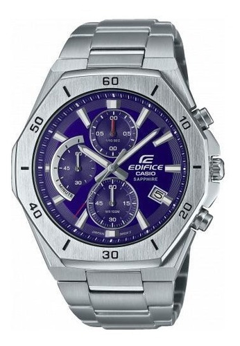 Imagen 1 de 1 de Reloj Casio Edifice Cronógrafo Estándar Zafiro Efb-680d-2b