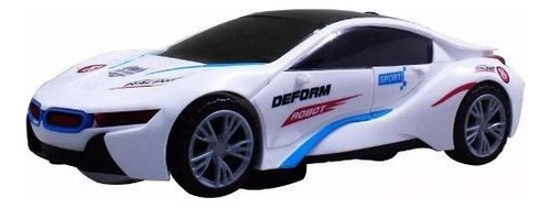 Carro 3d Vira Robo Emite Som E Luz Transformes Carrinho Bmw