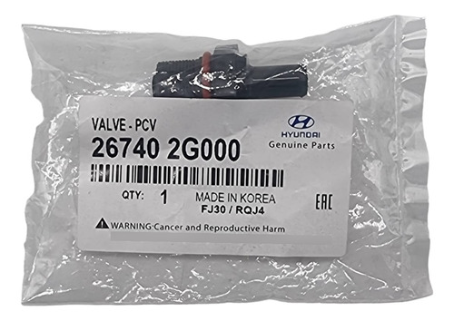 Valvula Pcv Para Hyundai Veloster 2018 1.6 Dohc G4fg Origina
