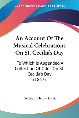 Libro An Account Of The Musical Celebrations On St. Cecil...