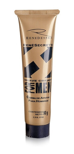 Imagen 1 de 2 de Crema De Afeitar Rene Secrets For Men  90 Gr.