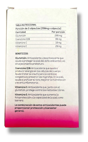 Vitamina Antioxidante A Base De Vitamina C X 30 Cap Fuentess