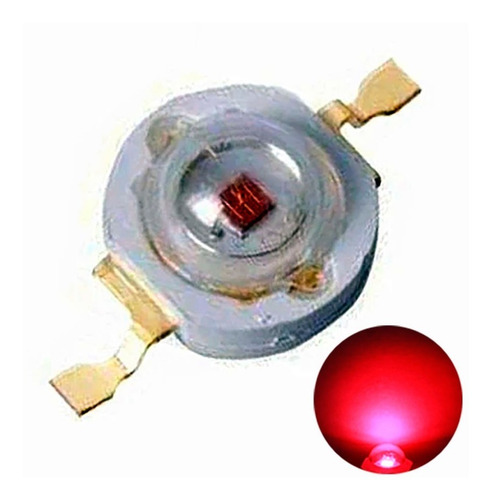 Diodo Chip Led Smd De Potencia 1w 1.8-2v - Rojo (5 Units)